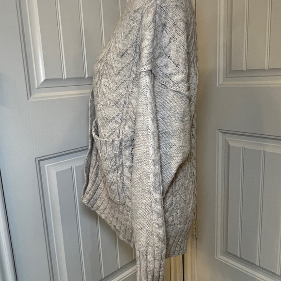 Arizona Women’s Cream Oversized Cable‎ Knit Cardigan Cottagecore Grandpacore XS - Picture 6 of 14